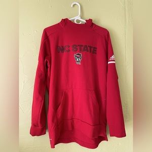 RARE adidas NC State Authentic Team Hoodie, Limited Edition - Red L